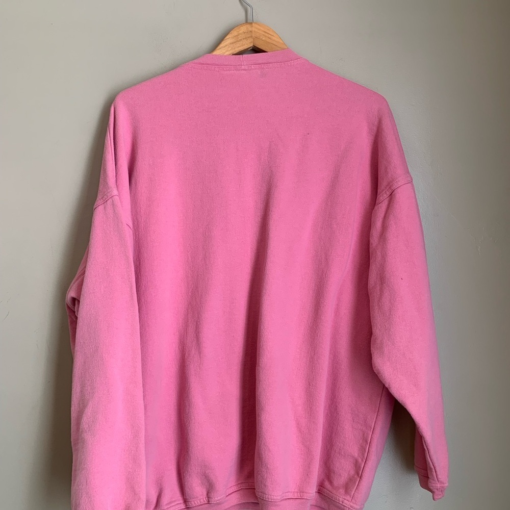 Vintage 80’s 90 Pro Spirit Sport Club Sweatshirt Size L/XL Pink Oversized - Picture 7 of 8